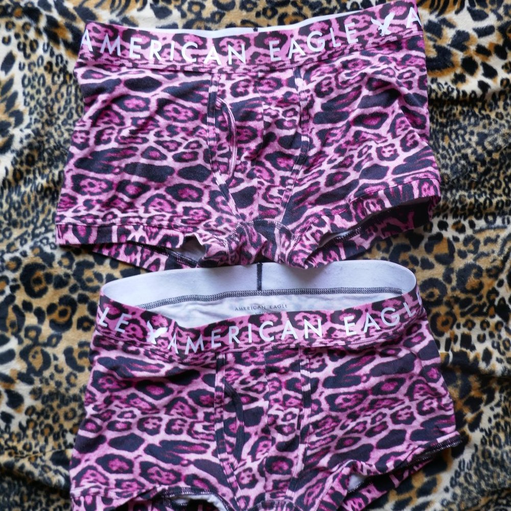American Eagle - Leopard boxer briefs S Pink